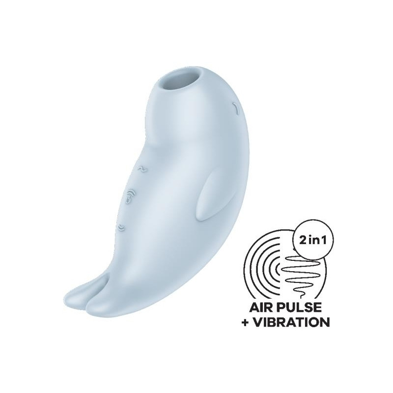 Satisfyer Stimulateur de Clitoris Seal You Soon Bleu glacier